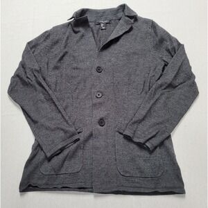 Mark Law Luxury Long Sleeve Button-Up Cardigan Gray Sweater Men's Size Small